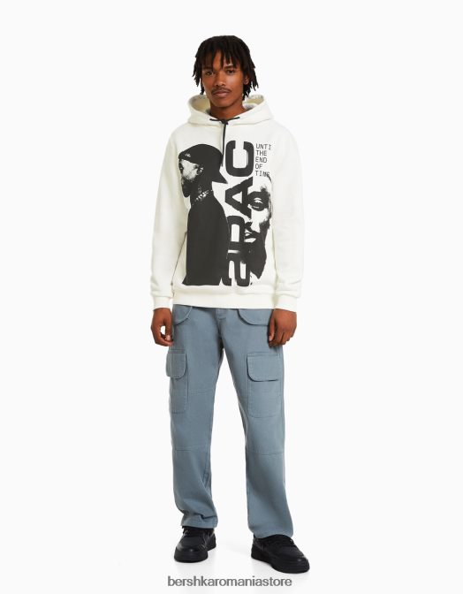 Bershka bărbați hanorac tupac alte Z86D2970 îmbrăcăminte