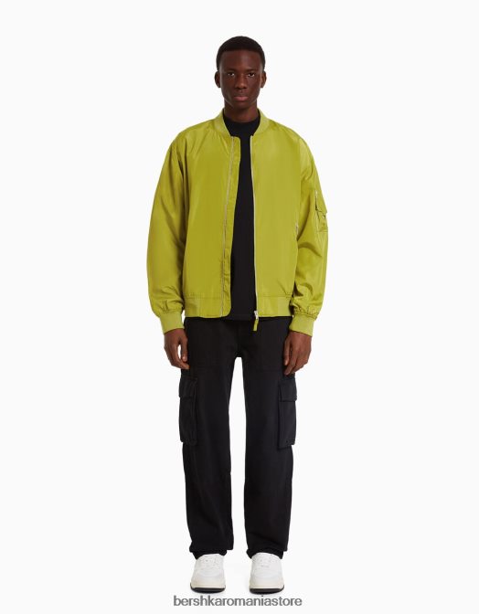 Bershka bărbați jachetă bomber ușoară turcoaz Z86D3051 îmbrăcăminte