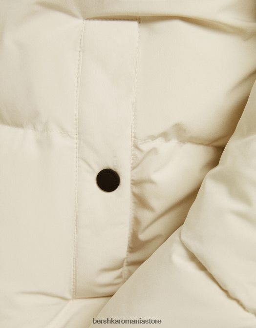 Bershka bărbați jachetă puf aproape alb Z86D3068 îmbrăcăminte