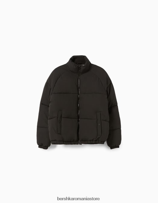 Bershka bărbați jachetă puf negru Z86D3069 îmbrăcăminte