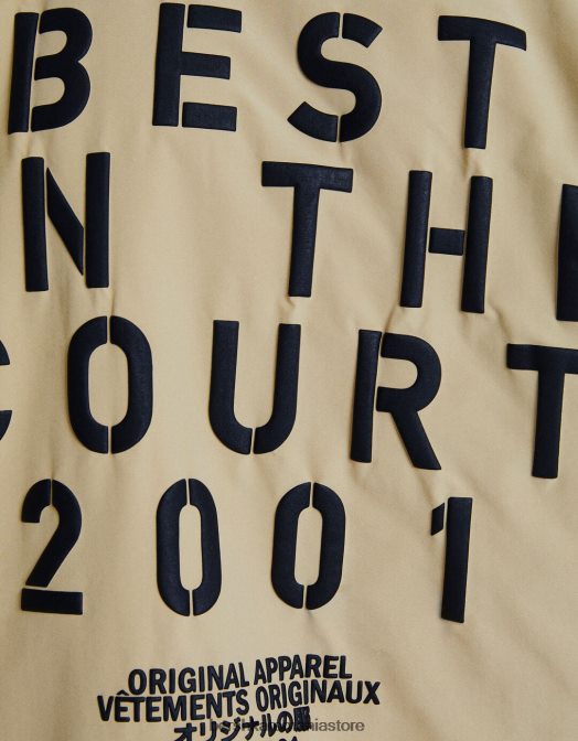 Bershka bărbați jacheta cu imprimeu la spate cămilă Z86D3049 îmbrăcăminte