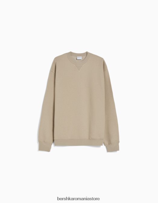 Bershka bărbați pulover cu decolteu cămilă Z86D2950 îmbrăcăminte