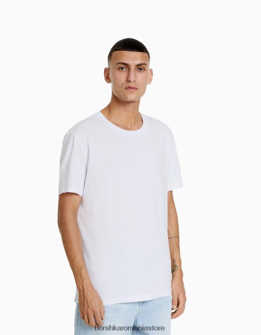 Bershka bărbați Pachet de 2 tricouri cu mânecă scurtă, cu croială normală multicolor Z86D2652 îmbrăcăminte