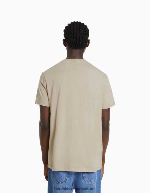 Bershka bărbați Pachet de 2 tricouri cu mânecă scurtă, cu croială normală multicolor Z86D2653 îmbrăcăminte