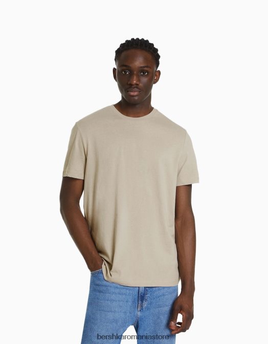 Bershka bărbați Pachet de 2 tricouri cu mânecă scurtă, cu croială normală multicolor Z86D2653 îmbrăcăminte