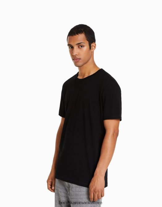 Bershka bărbați Pachet de 3 tricouri cu mânecă scurtă, cu croială normală multicolor Z86D2631 îmbrăcăminte