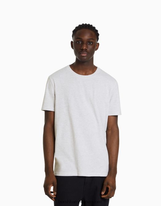 Bershka bărbați Pachet de 3 tricouri cu mânecă scurtă, cu croială normală multicolor Z86D2631 îmbrăcăminte