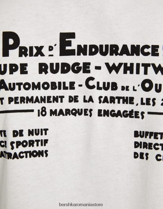 Bershka bărbați Tricou cu maneca scurta 24h le regular fit cremă Z86D2818 îmbrăcăminte