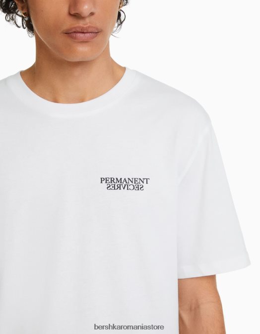 Bershka bărbați tricou cu mânecă scurtă cu imprimeu relaxat alte Z86D2640 îmbrăcăminte