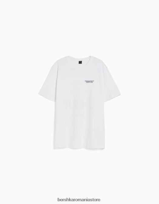 Bershka bărbați tricou cu mânecă scurtă cu imprimeu relaxat alte Z86D2640 îmbrăcăminte