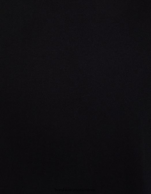 Bershka bărbați tricou cu mânecă scurtă, în formă regulată negru Z86D2797 îmbrăcăminte