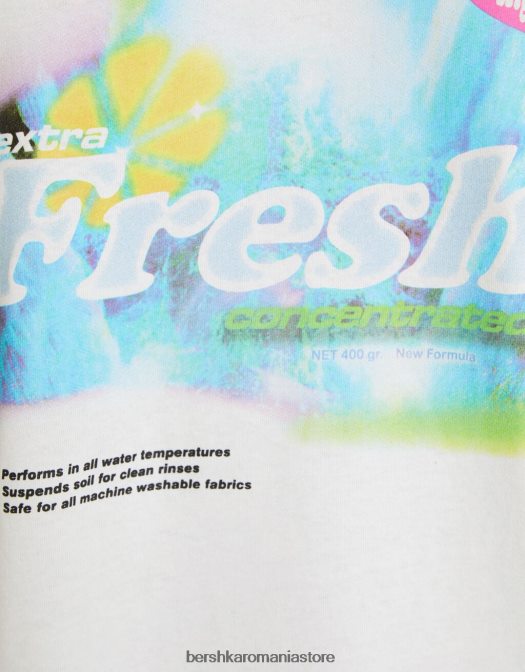 Bershka bărbați tricou cu mânecă scurtă, tip boxy alb Z86D2824 îmbrăcăminte