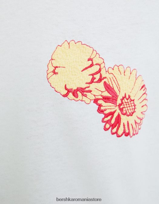 Bershka bărbați tricou cu mânecă scurtă, tip boxy albastru deschis Z86D2805 îmbrăcăminte