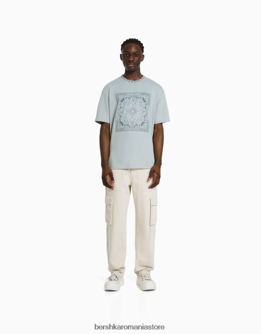 Bershka bărbați tricou cu mânecă scurtă, tip boxy alte Z86D2703 îmbrăcăminte