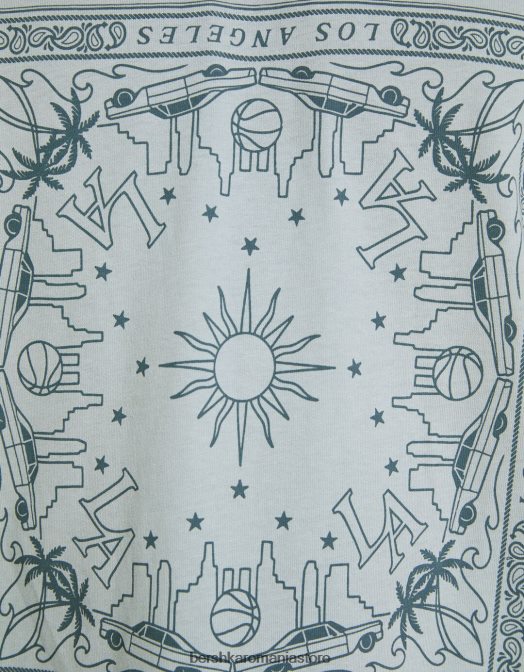 Bershka bărbați tricou cu mânecă scurtă, tip boxy alte Z86D2703 îmbrăcăminte