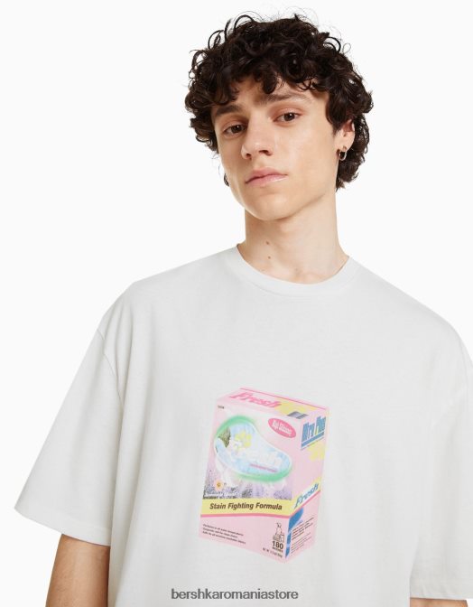 Bershka bărbați tricou cu mânecă scurtă, tip boxy alte Z86D2823 îmbrăcăminte