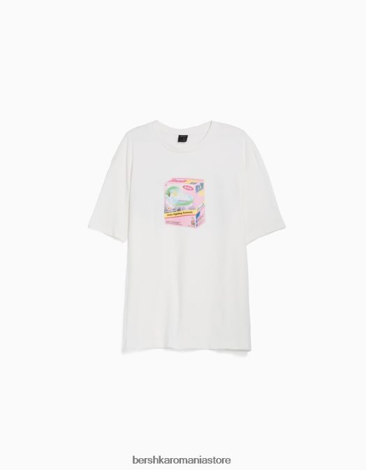 Bershka bărbați tricou cu mânecă scurtă, tip boxy alte Z86D2823 îmbrăcăminte