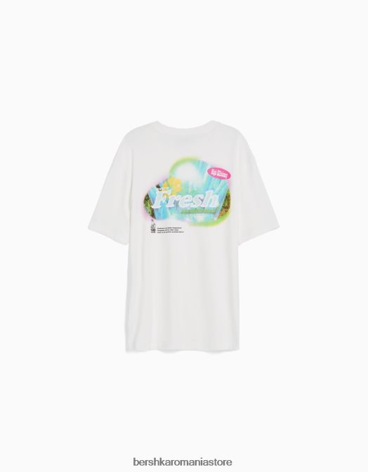 Bershka bărbați tricou cu mânecă scurtă, tip boxy alte Z86D2823 îmbrăcăminte