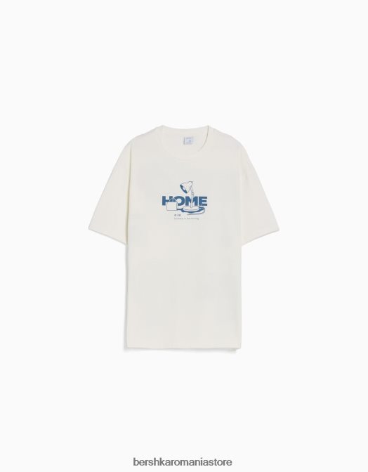 Bershka bărbați tricou cu mânecă scurtă, tip boxy exclusiv Z86D2701 îmbrăcăminte