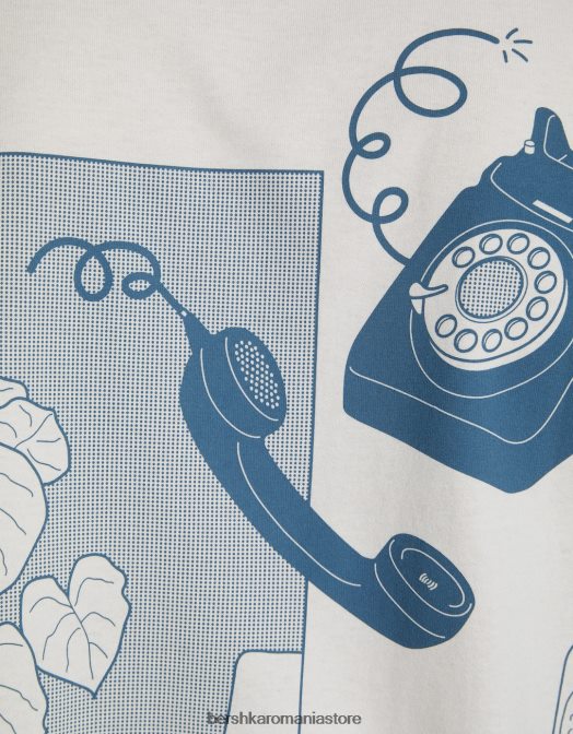 Bershka bărbați tricou cu mânecă scurtă, tip boxy exclusiv Z86D2701 îmbrăcăminte