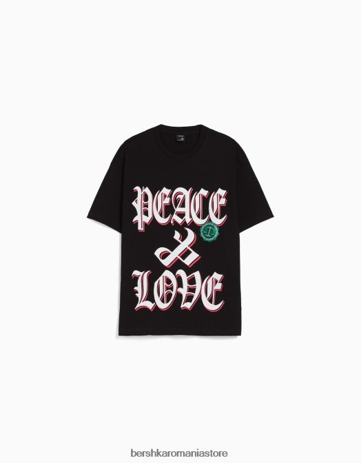 Bershka bărbați tricou cu mânecă scurtă, tip boxy exclusiv Z86D2788 îmbrăcăminte