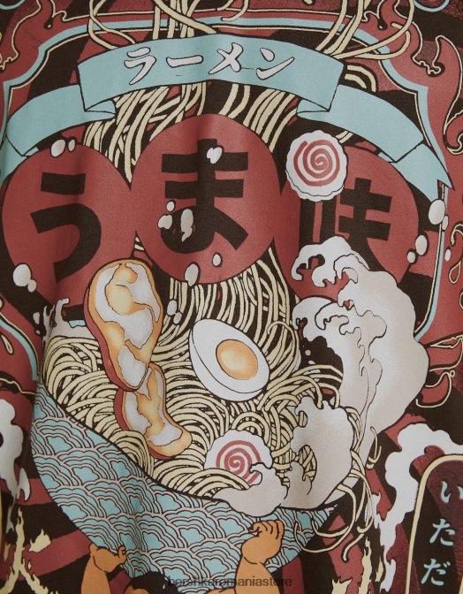 Bershka bărbați tricou cu mânecă scurtă, tip boxy maro Z86D2616 îmbrăcăminte