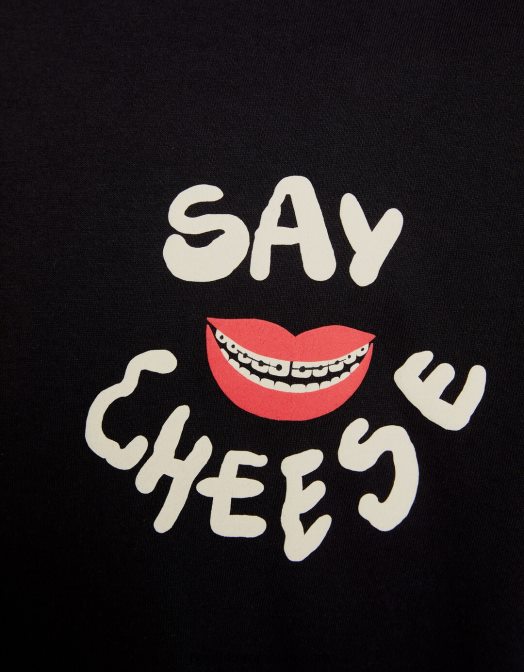 Bershka bărbați tricou cu mânecă scurtă, tip boxy negru Z86D2636 îmbrăcăminte