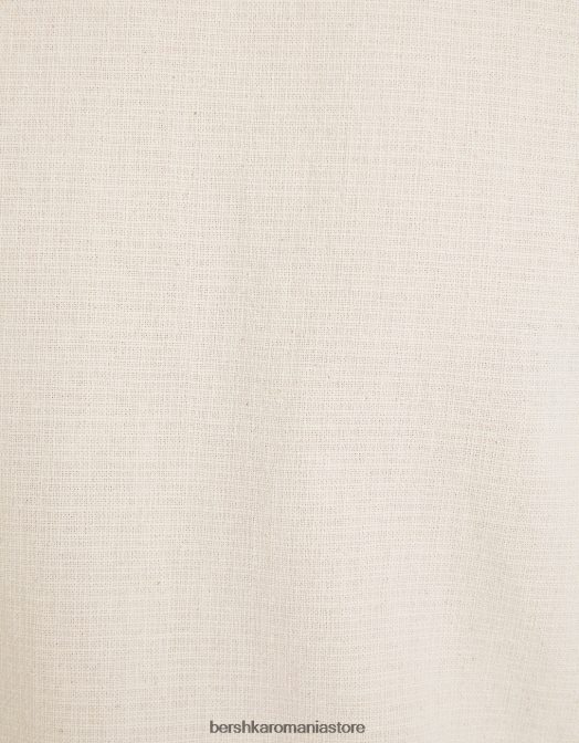 Bershka bărbați tricou cu maneca scurta cu finisaj rustic nisip Z86D2852 îmbrăcăminte