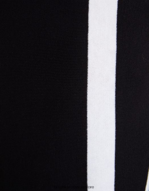 Bershka bărbați tricou cu maneca scurta cu imprimeu cu dungi verticale negru Z86D2705 îmbrăcăminte