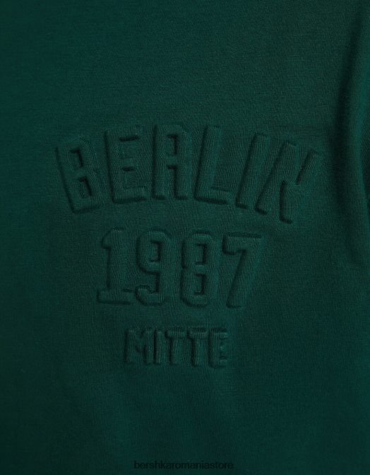 Bershka bărbați tricou cu maneca scurta usor de fixat verde Z86D2718 îmbrăcăminte