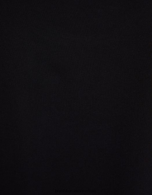 Bershka bărbați tricou elastic cu maneca scurta negru Z86D2845 îmbrăcăminte