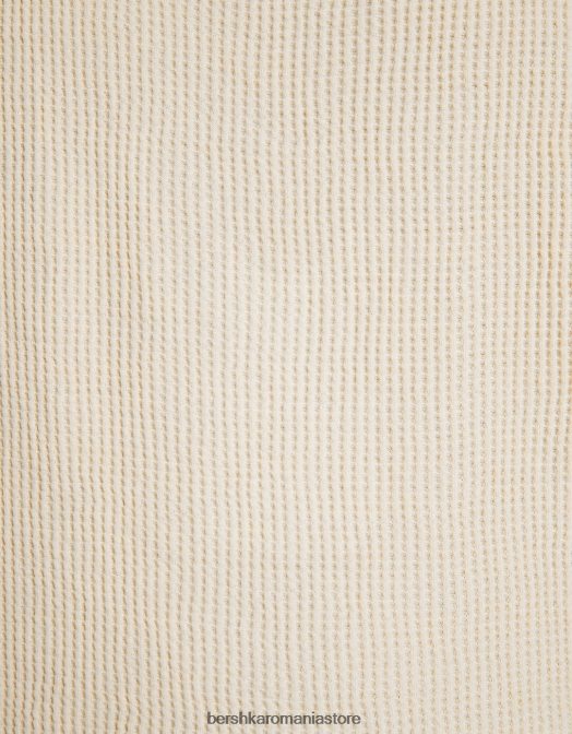 Bershka bărbați tricou fără mâneci cu potrivire în stil constructor aproape alb Z86D2838 îmbrăcăminte