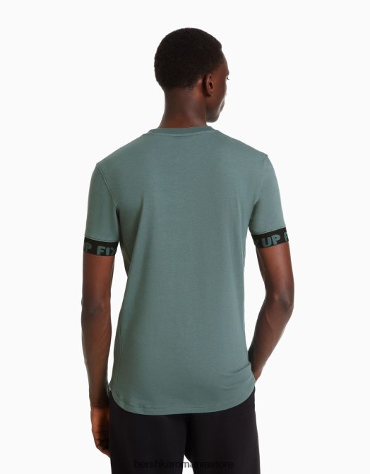 Bershka bărbați tricou musculos cu maneca scurta cu detaliu dungi exclusiv Z86D2691 îmbrăcăminte