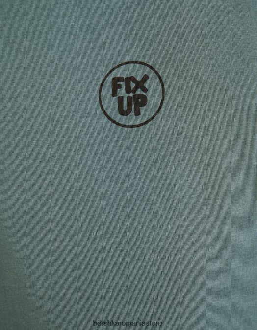 Bershka bărbați tricou musculos cu maneca scurta cu detaliu dungi exclusiv Z86D2691 îmbrăcăminte