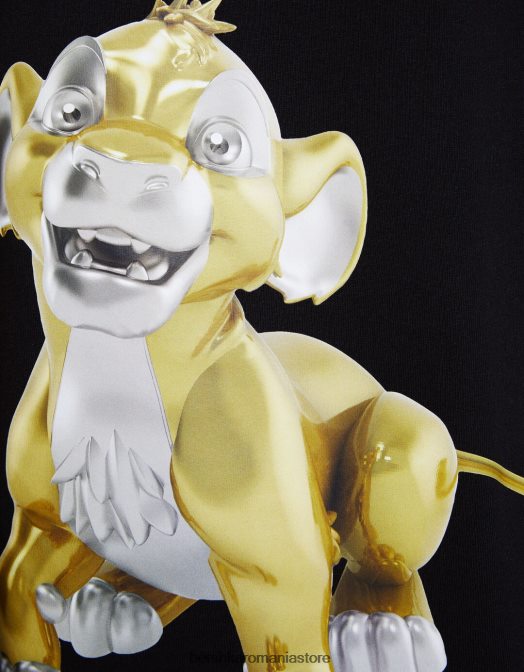 Bershka bărbați tricou relaxat cu imprimeu disney negru Z86D2693 îmbrăcăminte