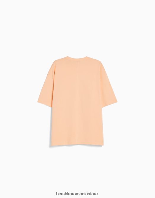 Bershka bărbați tricou supradimensionat cu maneca scurta portocale Z86D2662 îmbrăcăminte