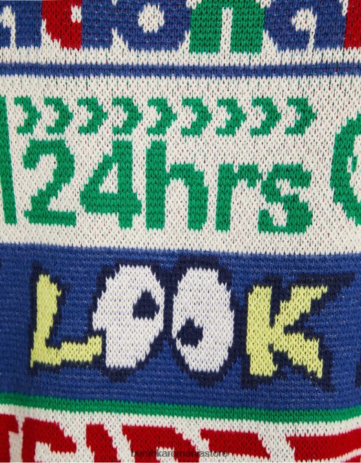 Bershka bărbați vestă din tricot cu decolteu în V intarsia cremă Z86D3007 îmbrăcăminte