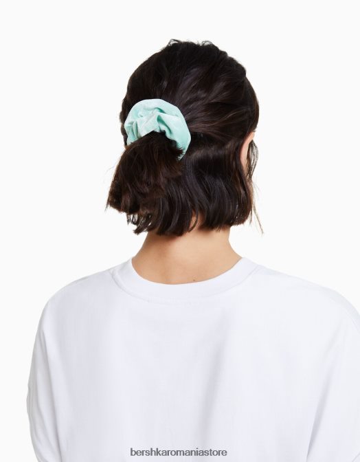 Bershka femei pachet de 3 scrunchies de catifea colorate roz Z86D2585 accesorii