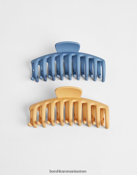 Bershka femei set de 2 agrafe colorate albastru Z86D2565 accesorii