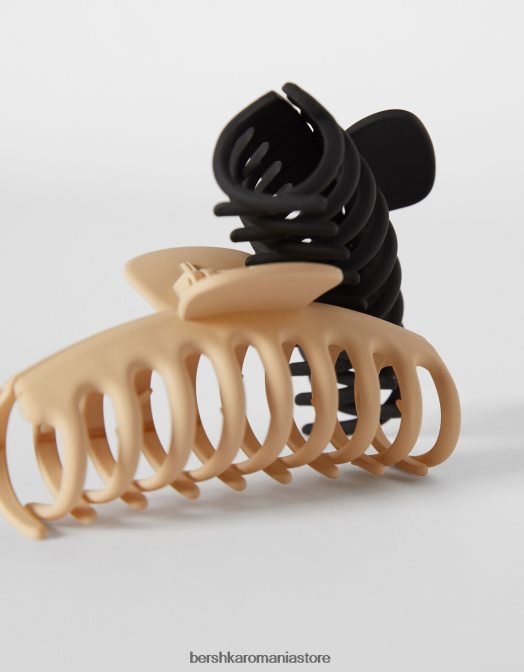 Bershka femei set de 2 agrafe colorate nisip Z86D2566 accesorii