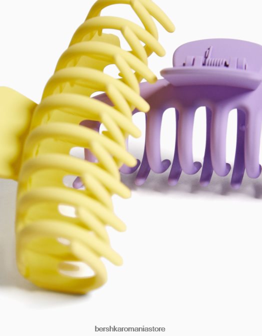 Bershka femei set de 2 agrafe colorate violet Z86D2570 accesorii