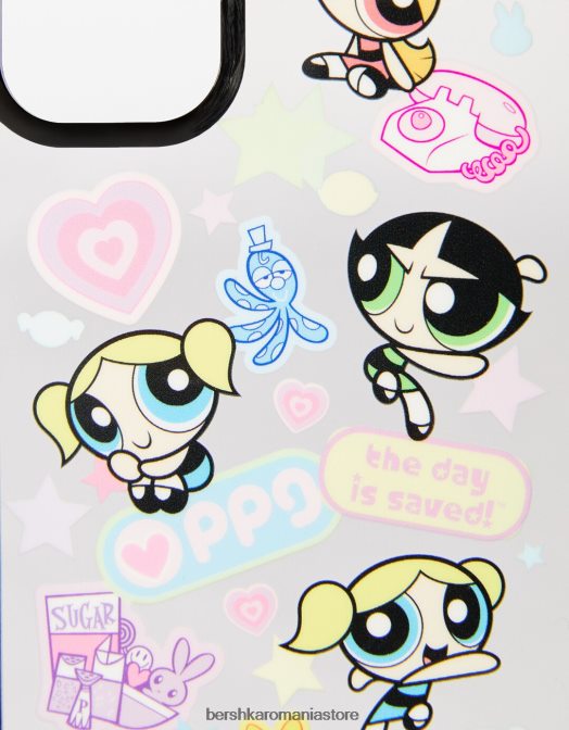 Bershka femei husa pentru telefonul mobil pentru fetele Powerpuff negru Z86D2073 accesorii
