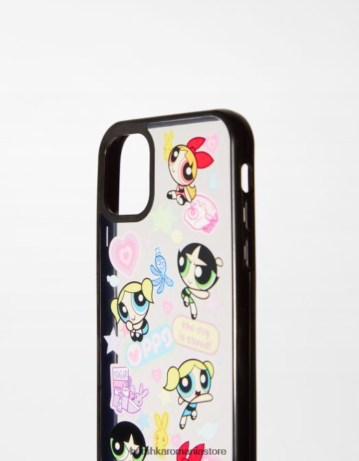 Bershka femei husa pentru telefonul mobil pentru fetele Powerpuff negru Z86D2073 accesorii