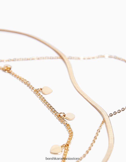 Bershka femei lanț de burtă cu cercuri aur Z86D1898 accesorii