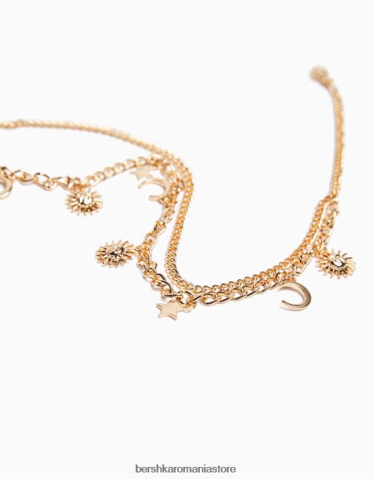 Bershka femei lanț de burtă cu detaliu aur Z86D1897 accesorii