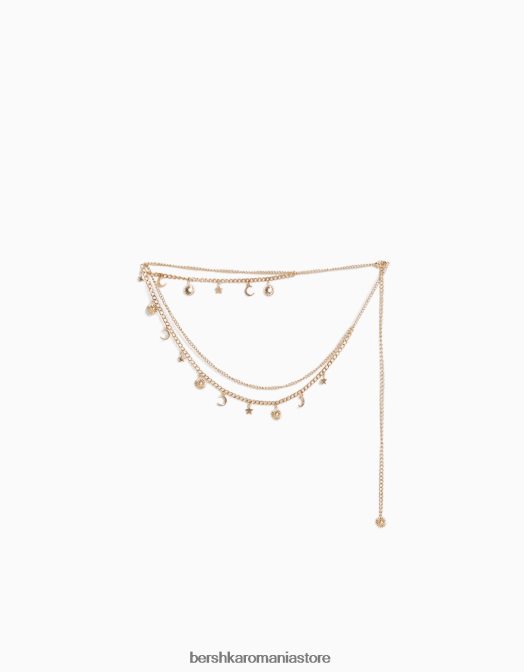 Bershka femei lanț de burtă cu detaliu aur Z86D1897 accesorii