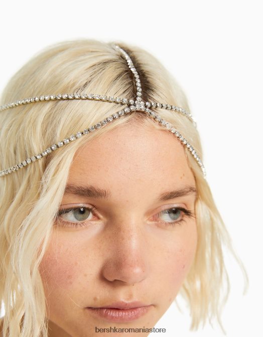 Bershka femei bijuterii de păr cu strasuri argint Z86D1866 accesorii