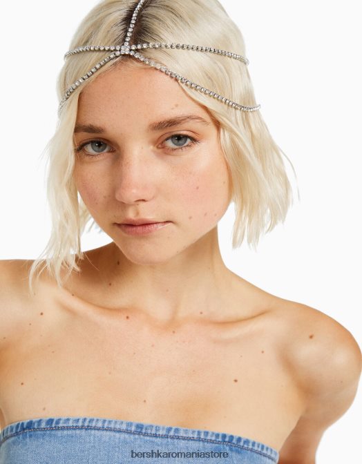 Bershka femei bijuterii de păr cu strasuri argint Z86D1866 accesorii