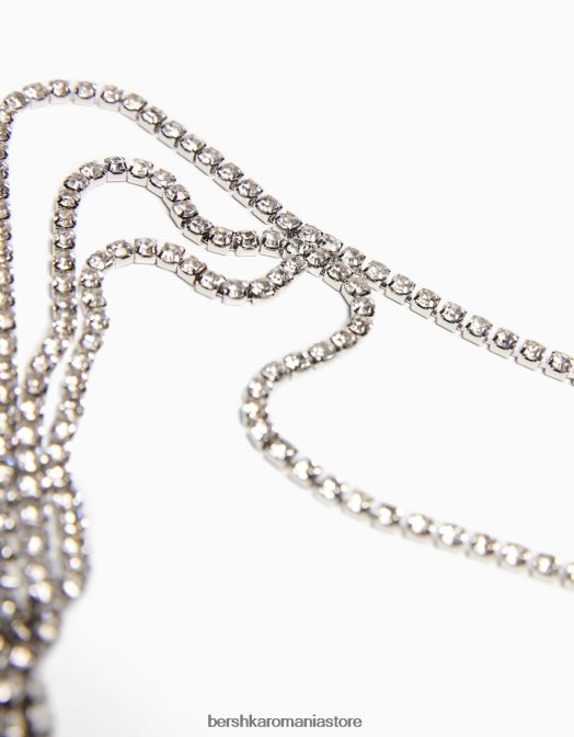 Bershka femei bijuterii de păr cu strasuri argint Z86D1866 accesorii