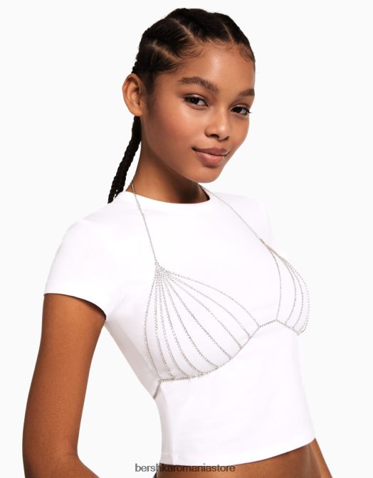 Bershka femei bralette cu strasuri aur Z86D1867 accesorii